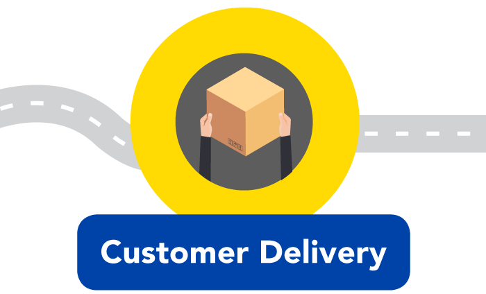 customer delivery illustration